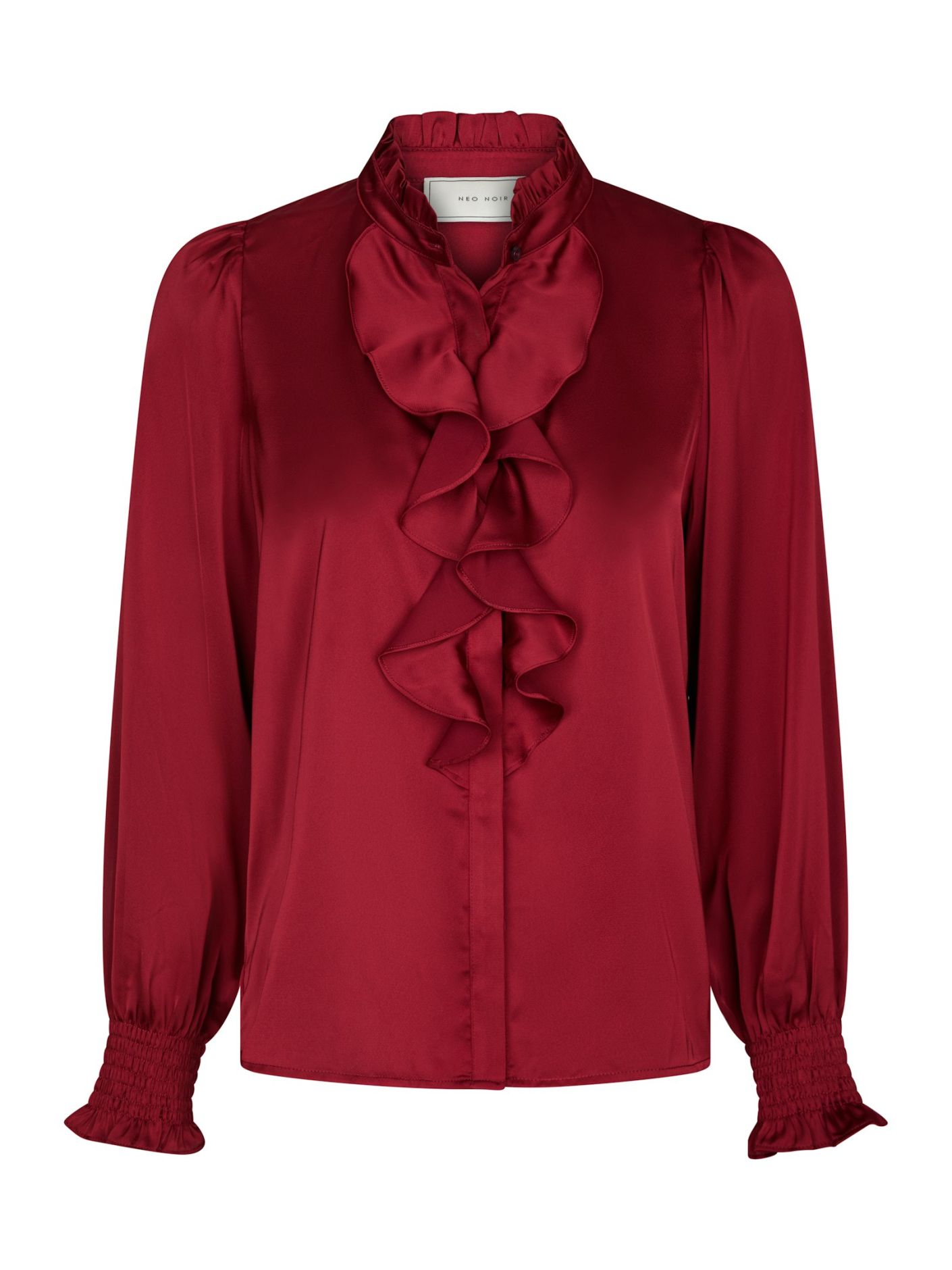 Neo Noir  - Zamola Blouse Dark Red - 4