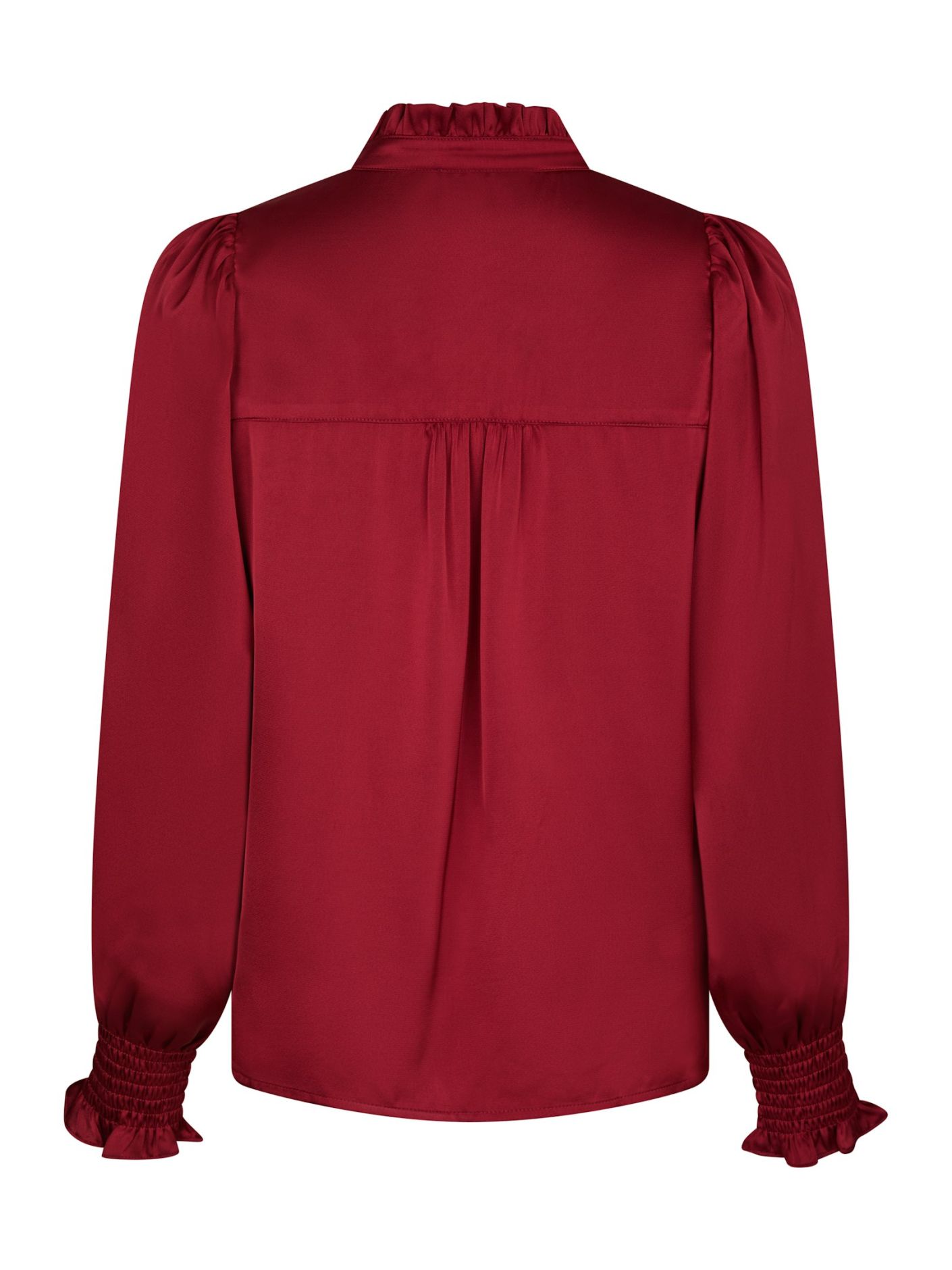 Neo Noir  - Zamola Blouse Dark Red - 5