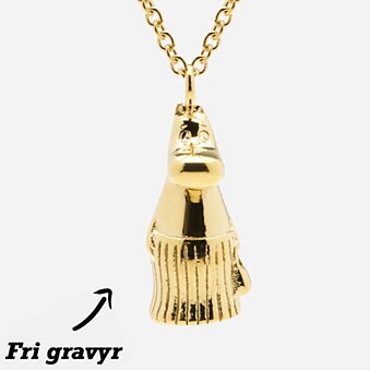 Muminmamman Halsband Guldpläterad fri gravyr