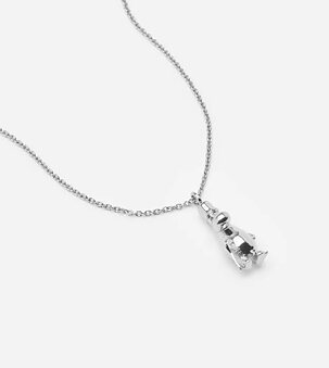 Moominpappa Necklace Silver plated free engraving