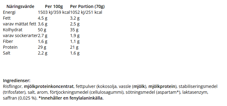 Risgrynsgröt Saffran - 750g - 2