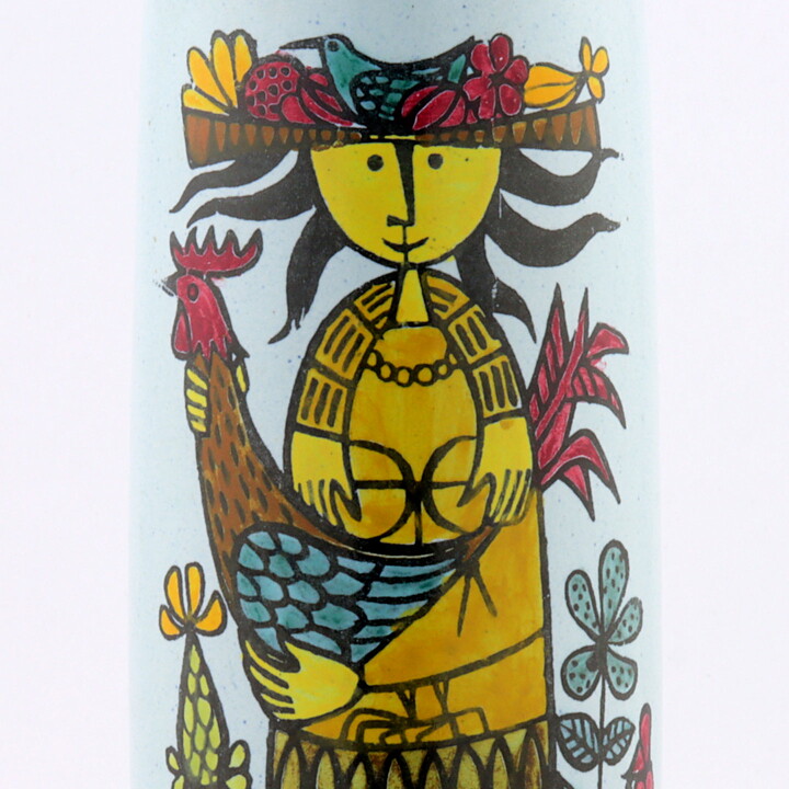 スティグ・リンドベリ  Karnevalシリーズ 雄鶏に乗る人 花瓶  Vase 1958年 (20 cm) (2)