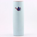 Stig Lindberg (Karneval 1958) Cylinder Vase with Woman and Rooster Decor 20 cm (2)