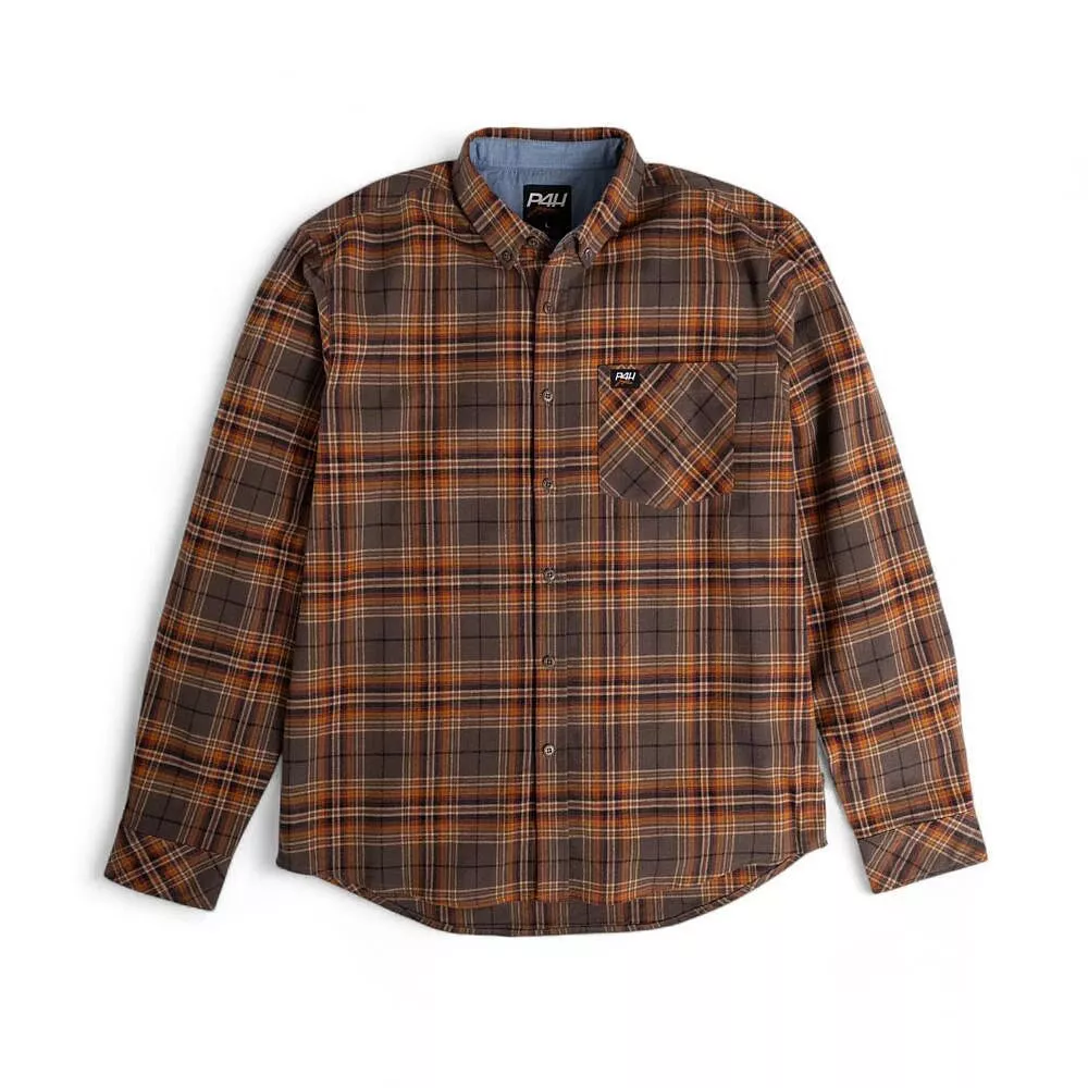 P4H Flanellskjorta orange 