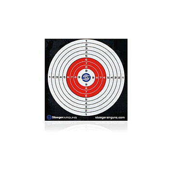 Stoeger 10-ringad måltavla 14x14 cm 100 st/fp