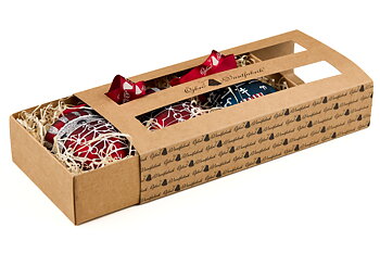 HANSAN KOGGEN + EKSHÄRAD RÖD, BOULE DE NOËL