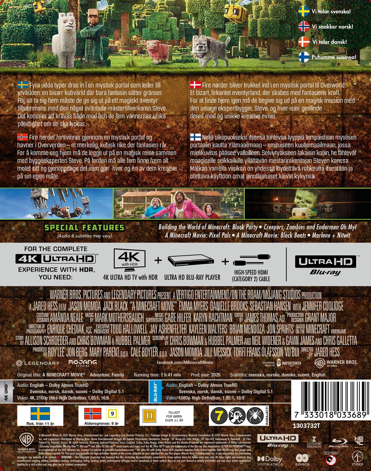 A Minecraft Movie (Limited Edition Steelbook) (4K Ultra HD + Blu-ray) - 2