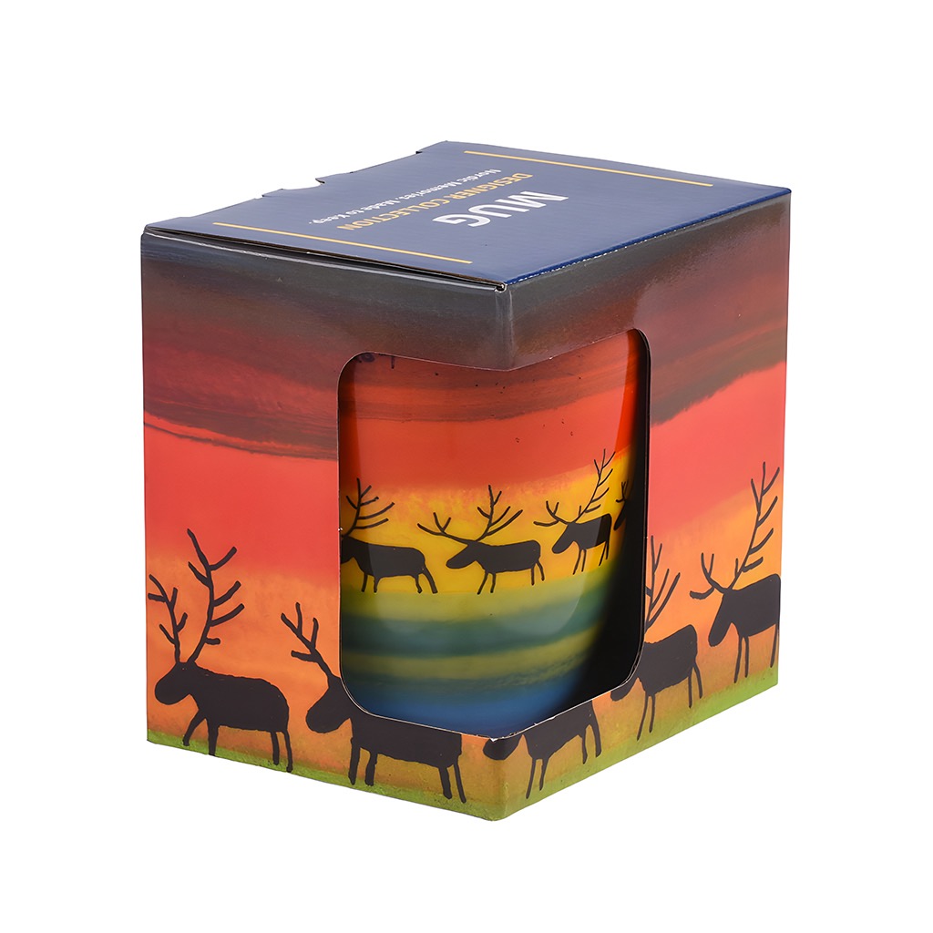 Mugg Renar på rad / Box
