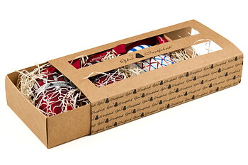 LYCKSELE + EKSHÄRAD RÖD, BOULE DE NOËL
