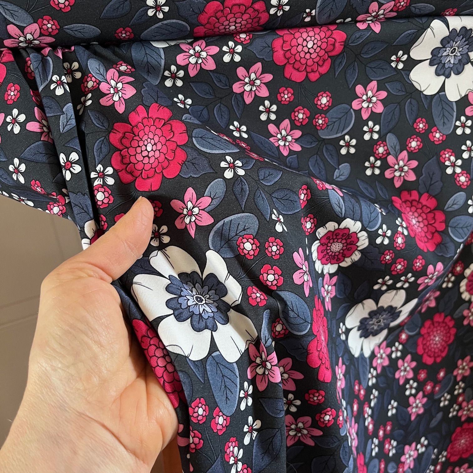 KOMMER ÅTER I OKT, LÄS NEDAN! Jerseytyg ekologisk bomull,  ”Lovely you", metervara - 6