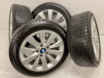 Kompletta Vinterhjul Friktion 4st | 17" BMW F30 F31 F32 F33 F36 6796240 5x120 7.5x17 ET37 72.6 | 225/50 R17 94R RUNFLAT Nokian Hakkapeliitta R | V19-2012 | 6.5|6.5|5.5|5.5 mm 