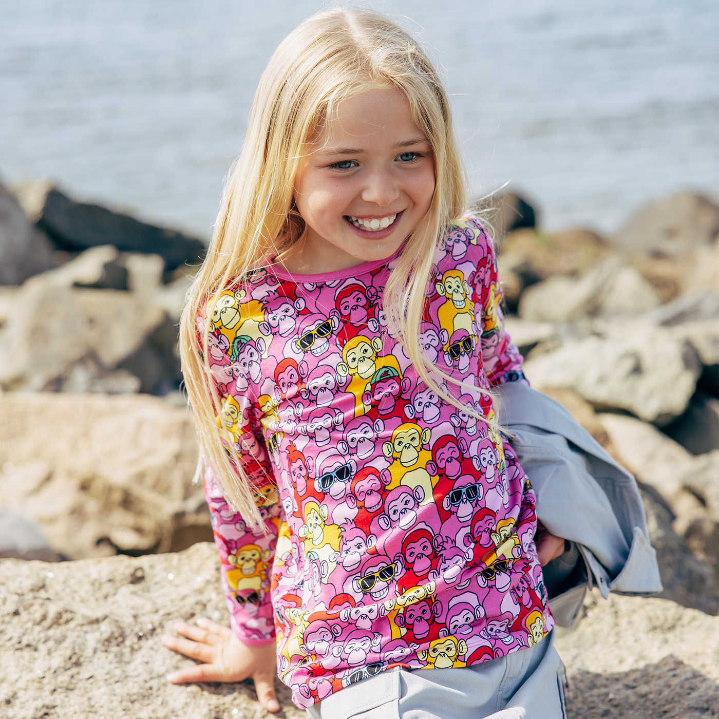 t-shirt HAPPY CHIMPZ ROSE - 2