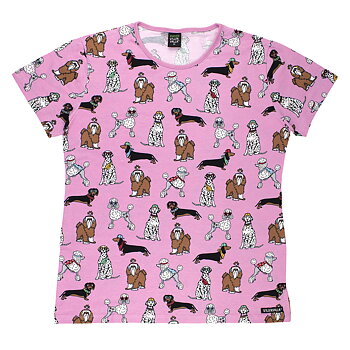 adult t-shirt FUNKY DOGS BLOSSOM