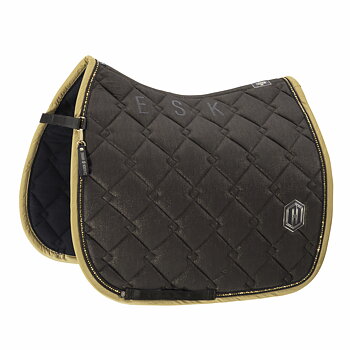 Eskadron Heritage 25/26 Cotton Glitter Crystal Saddle Pad – Black Truffle