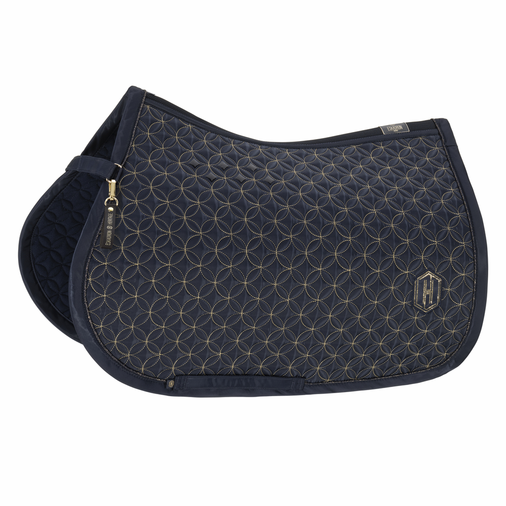 Eskadron Heritage 25/26 Highgloss Contrast Saddle Pad – Navy – stylish