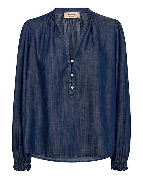 Lyocellblus Tazzin denimblå - 2