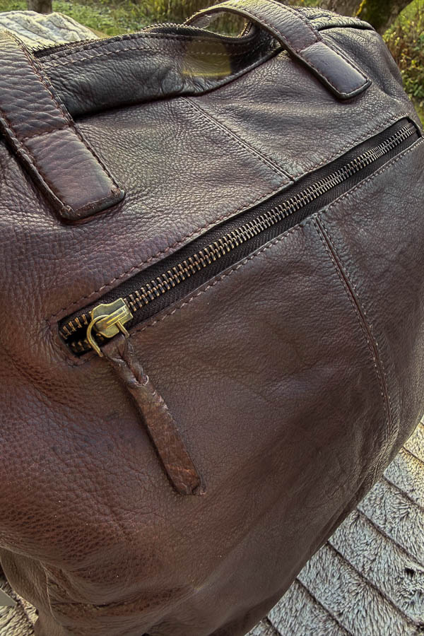 Unmade - Leather  Cotton Braid Workbag Brown - 7