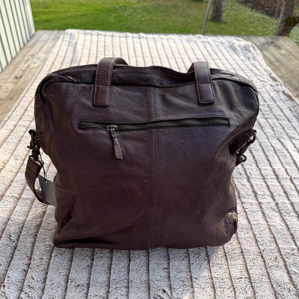 Unmade - Leather  Cotton Braid Workbag Brown - 5