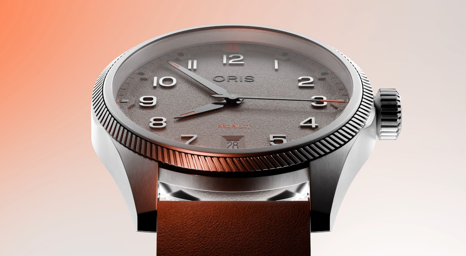01 733 7805 4163-07 8 20 04LC Oris ProPilot Date 41 grå