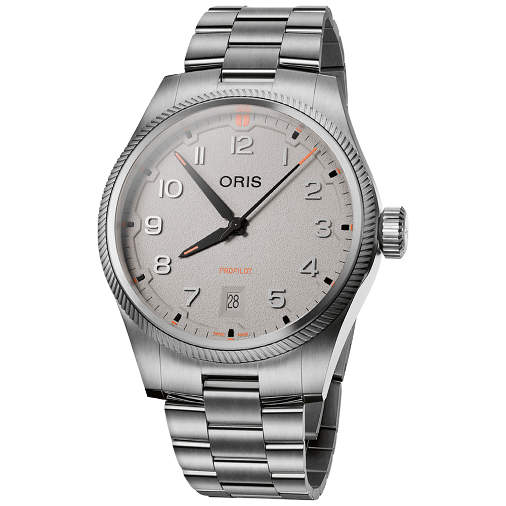 01 733 7805 4163-07 8 20 04LC Oris ProPilot Date 41 grå