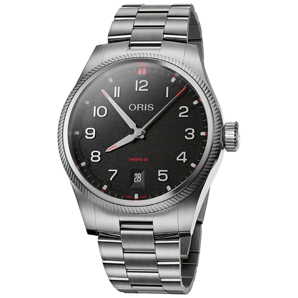 01 733 7805 4164-07 8 20 04LC Oris ProPilot Date 41 svart