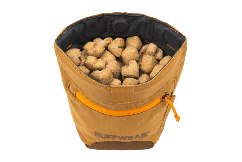 Ruffwear Treat Trader Dog Treat Bag – Brown Bear – Durable – Magnetic Closure