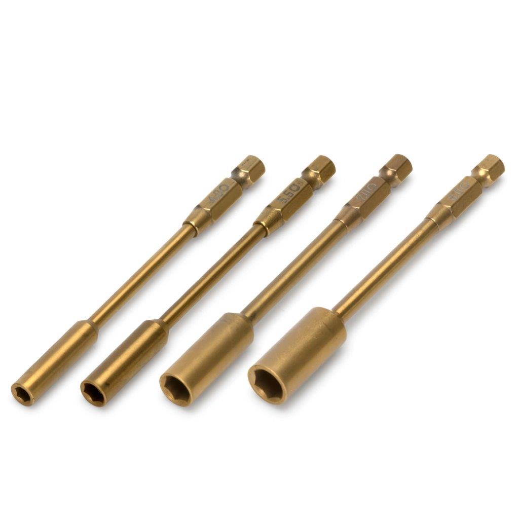 MDRIVE Power Tool Bits Set Mutter 4, 5.5, 7 & 8mm