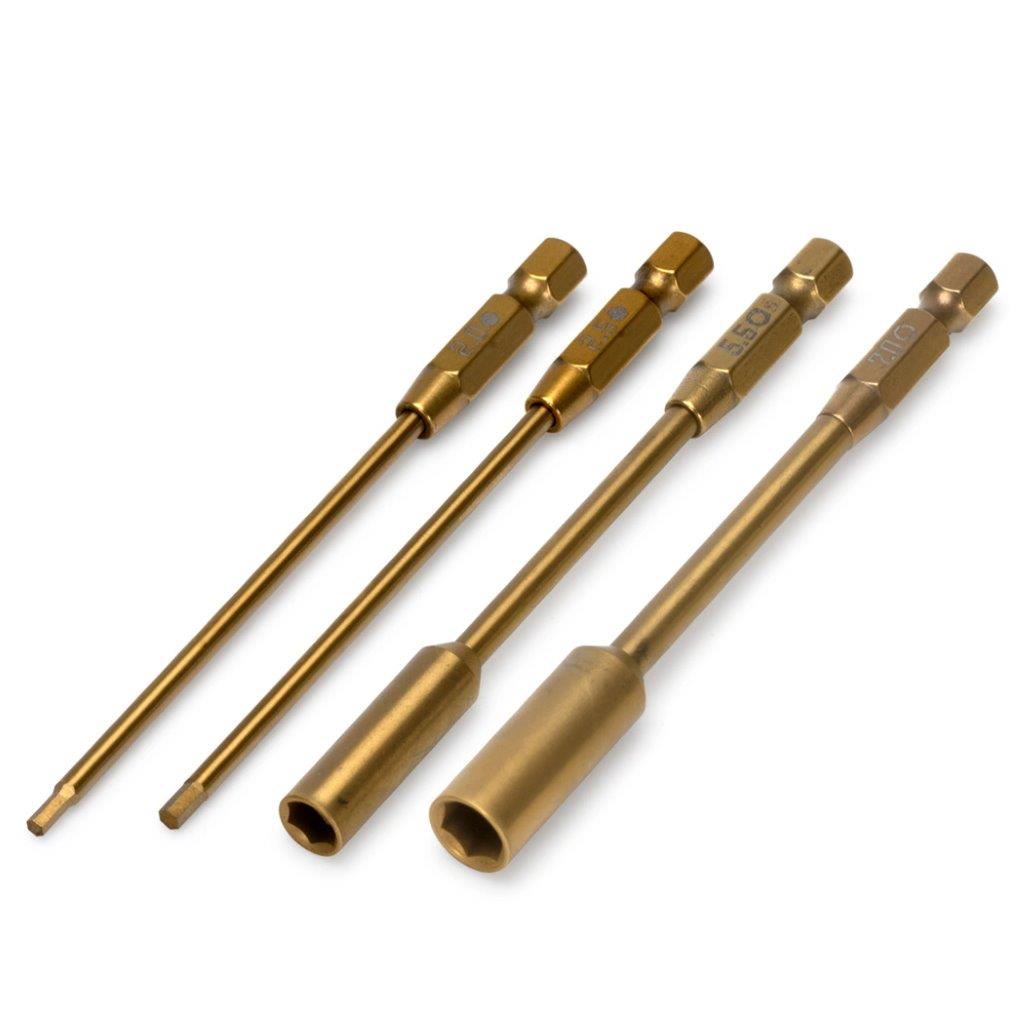 MDRIVE Power Tool Bits Set Insex 2+2.5 & Mutter 5.5+7mm