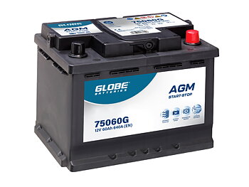 Globe  AGM batteri  12V 60Ah CCA 640 A (EN) 