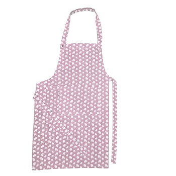 Apron Moz Recycled cotton, pink/white