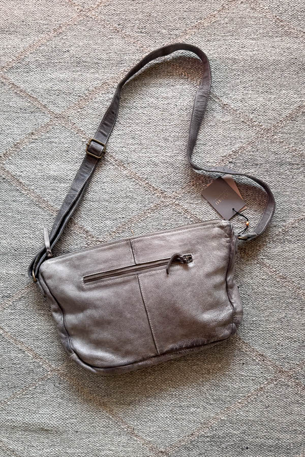 Unmade - Leather Petunia Cross bag Grey - 3