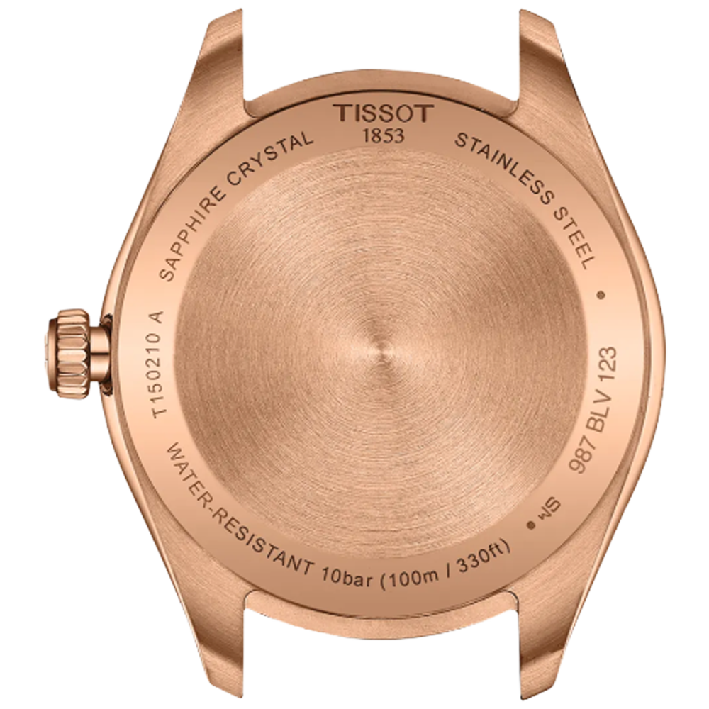 T150.210.33.111.00 Tissot PR 100 34 pärlemor och rosé baksida