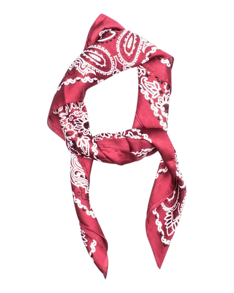 Sjal Melrose Place paisley mörkröd