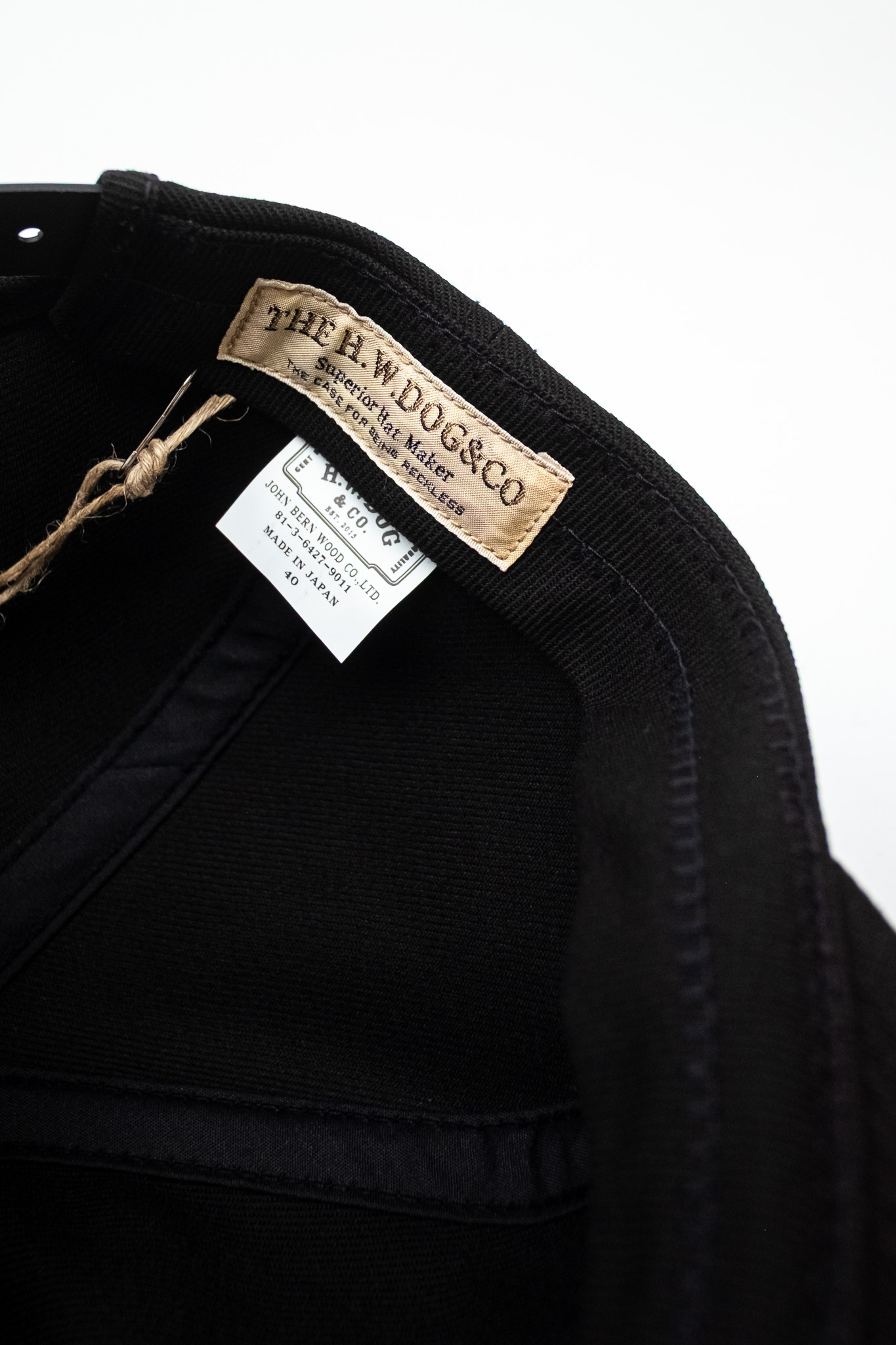 H.W. Dog & Co - Trucker Cap Black - Göteborg Manufaktur