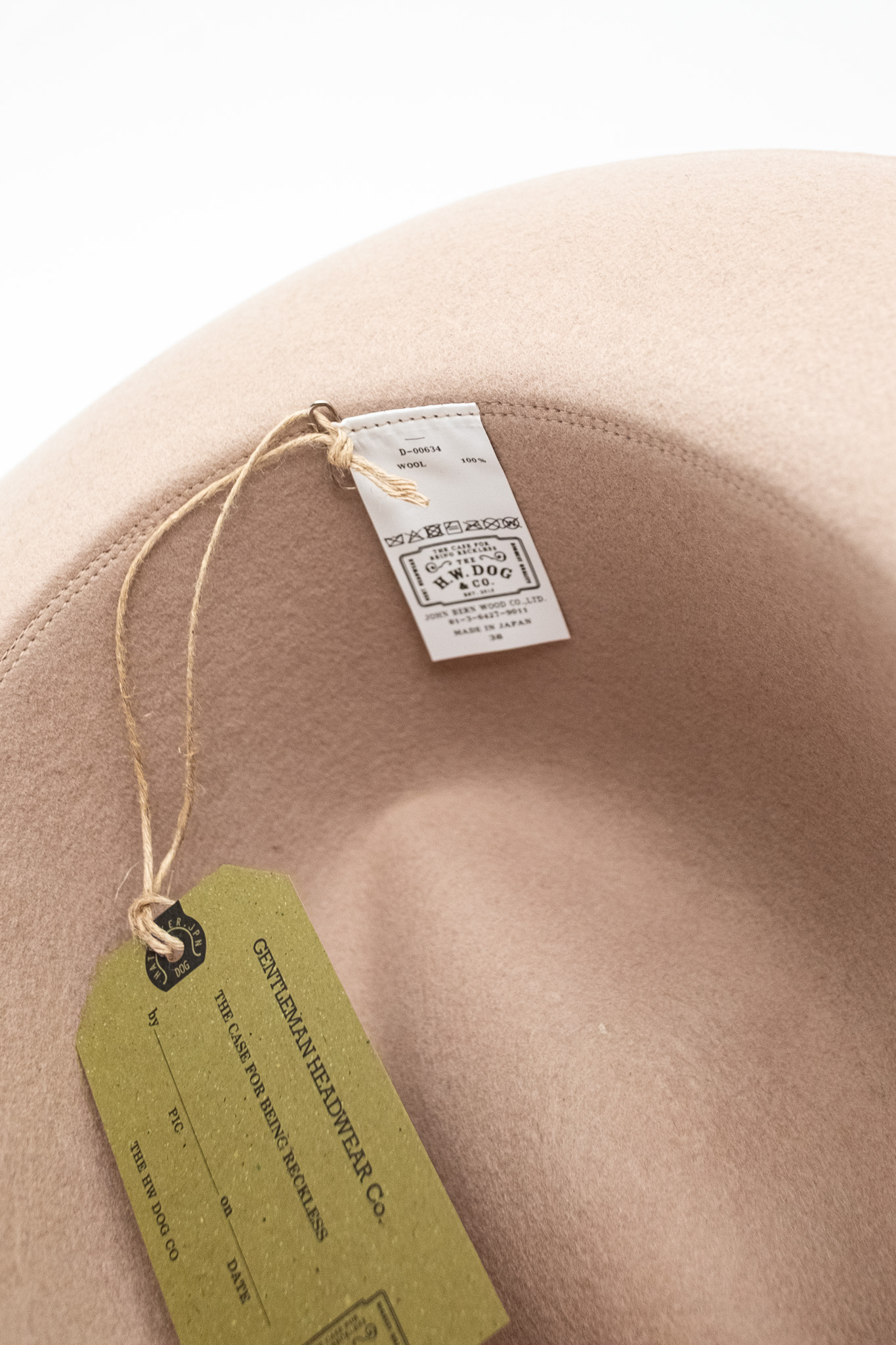 H.W. Dog & Co - Travelers Hat Wool Ivory - Göteborg Manufaktur