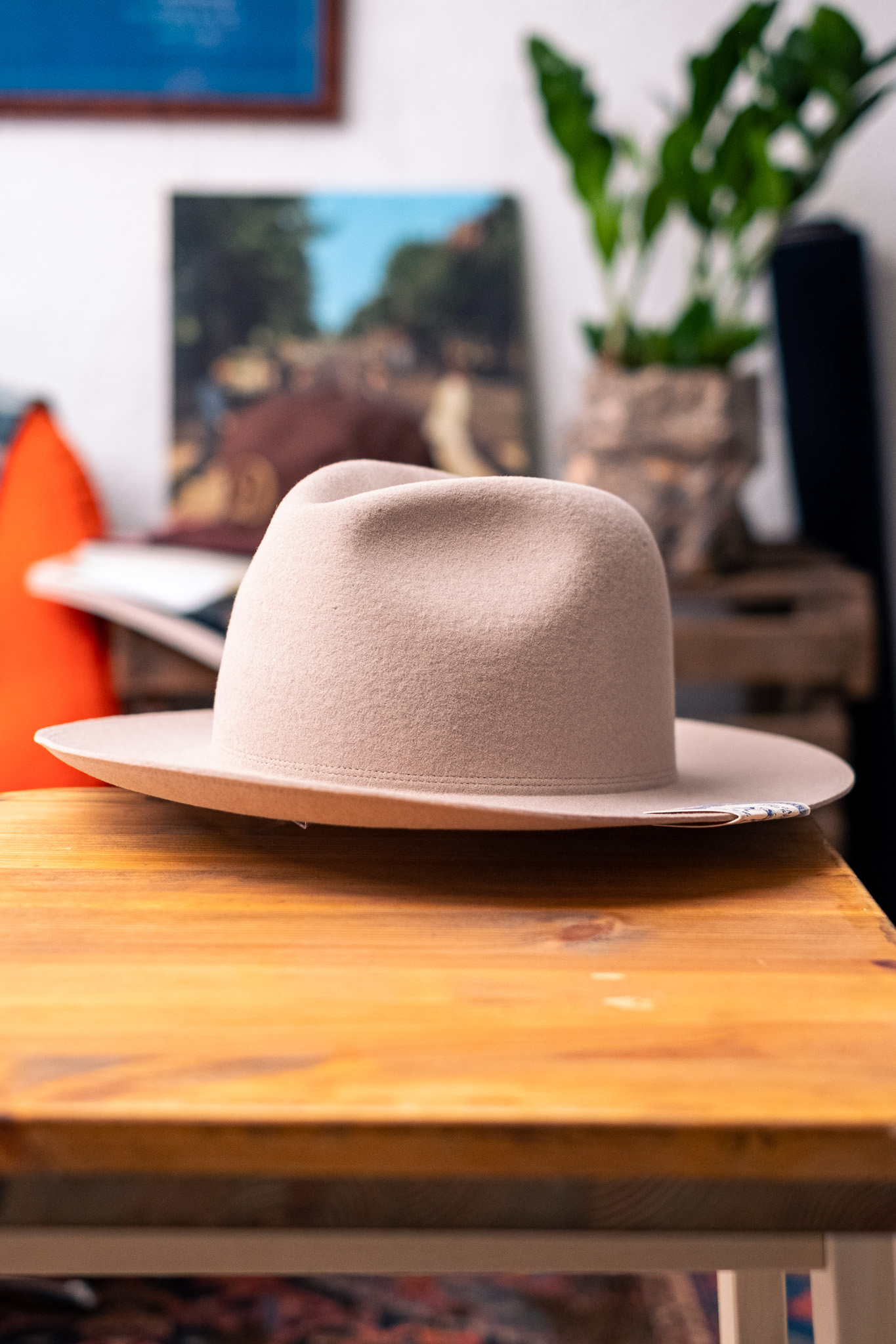 THE H.W DOG &Co TRAVELERS HATベージュ 38 H.W. Dog & Co - Travelers Hat Wool Ivory - Göteborg Manufaktur