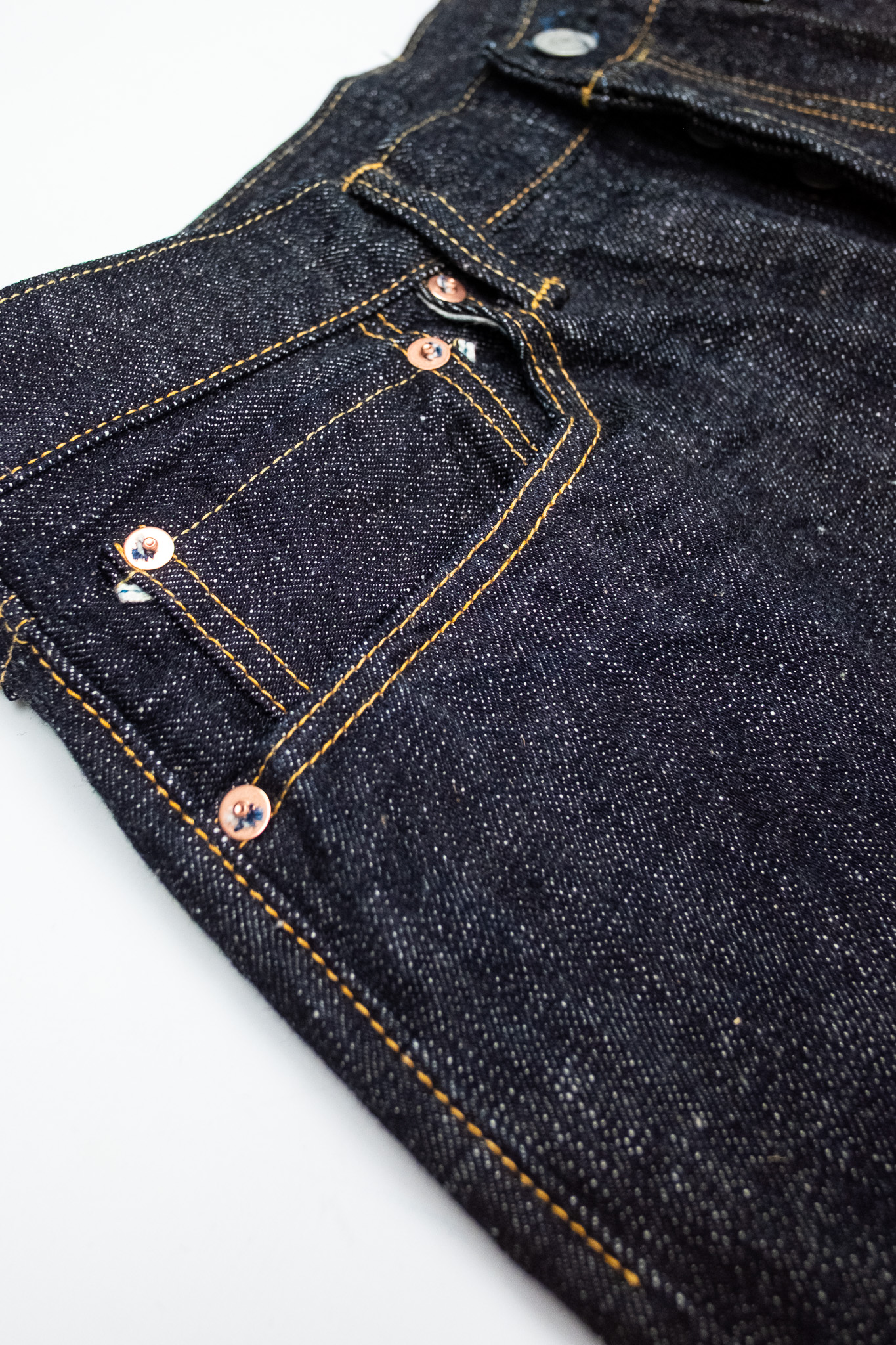 Omoto Denim - 0411 15.5oz Slub-Nep Denim Straight Fit - 5