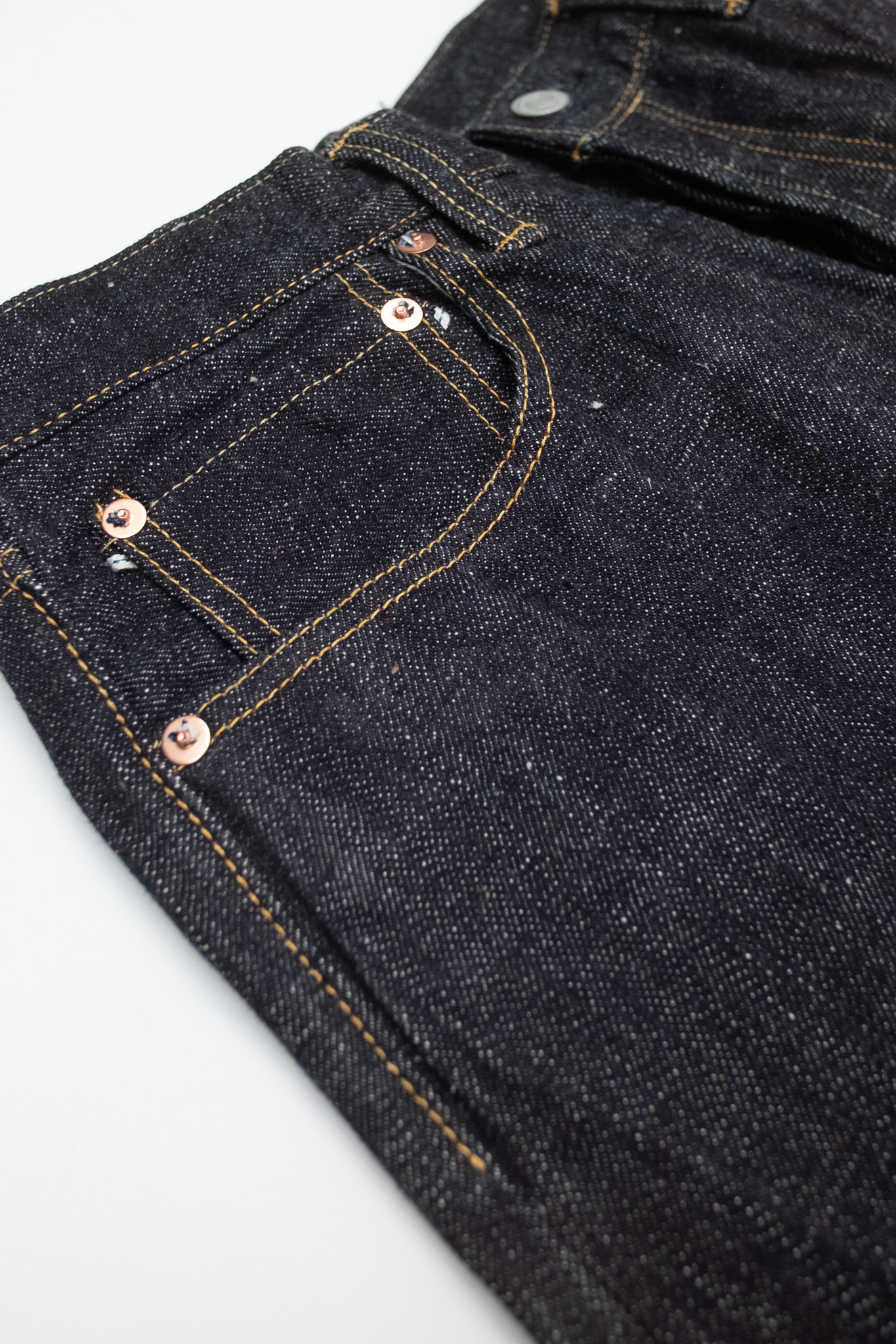Omoto Denim - 0611 15.5oz Slub-Nep Denim Relaxed Fit - 3