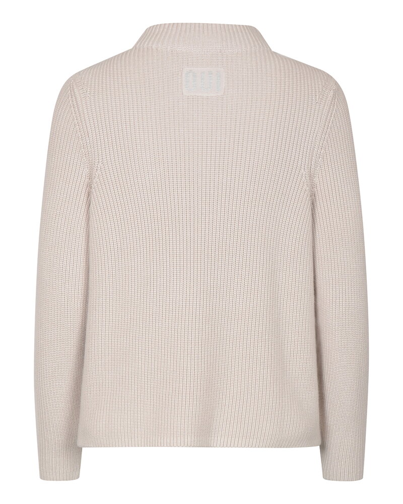 Jumper med knappar i sidan ljusbeige