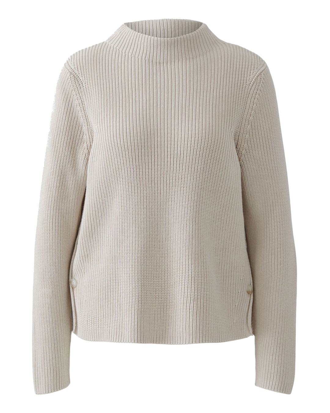 Jumper med knappar i sidan ljusbeige