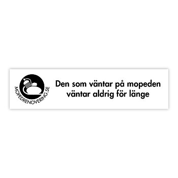 Klistermærke: Den, der venter på knallerten, venter aldrig for længe
