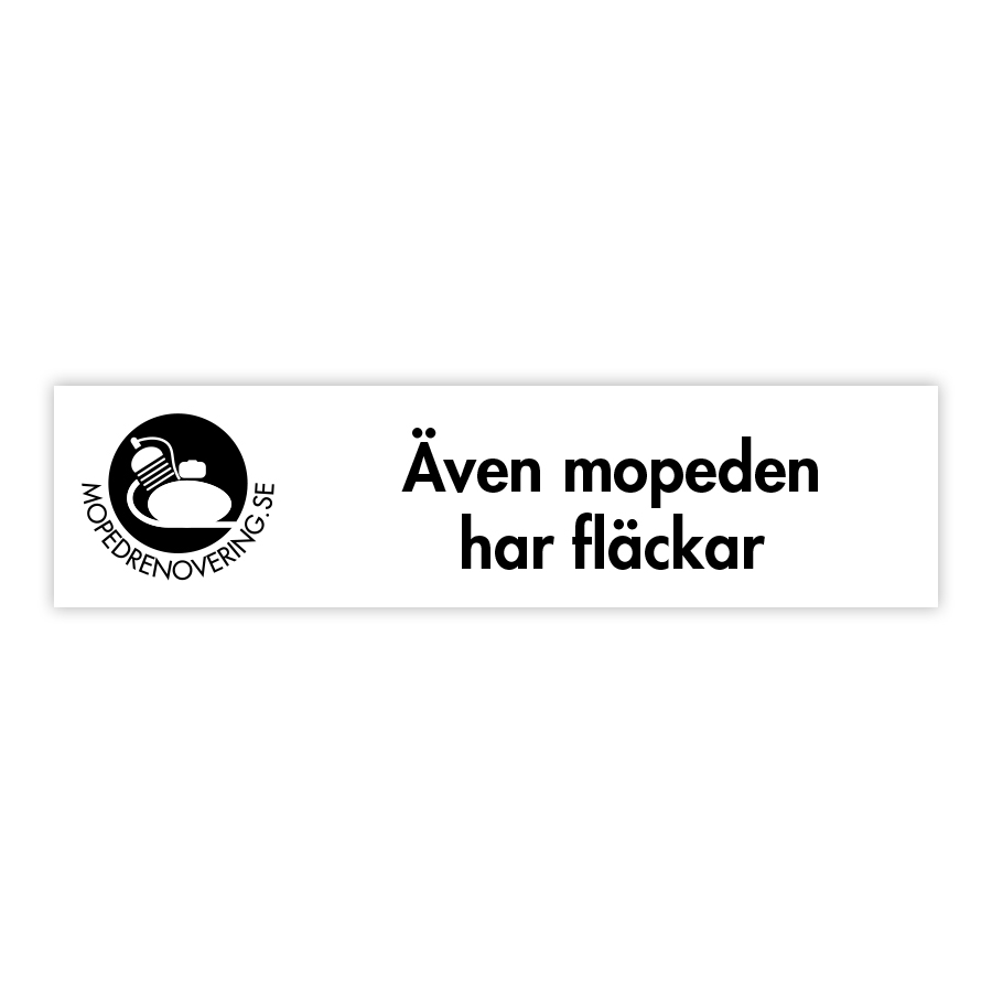 Decal : Even the moped has stains