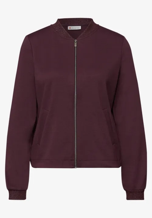 LTD QR Interlock Jacket W. Shine - Jazz Berry - Street One - 5