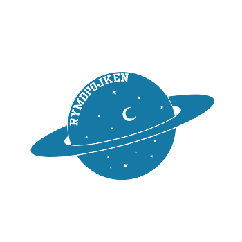 Rymdpojken Tygväska Blå logo