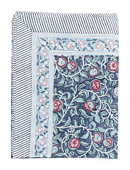 Chamois Tablecloth Apple Blue