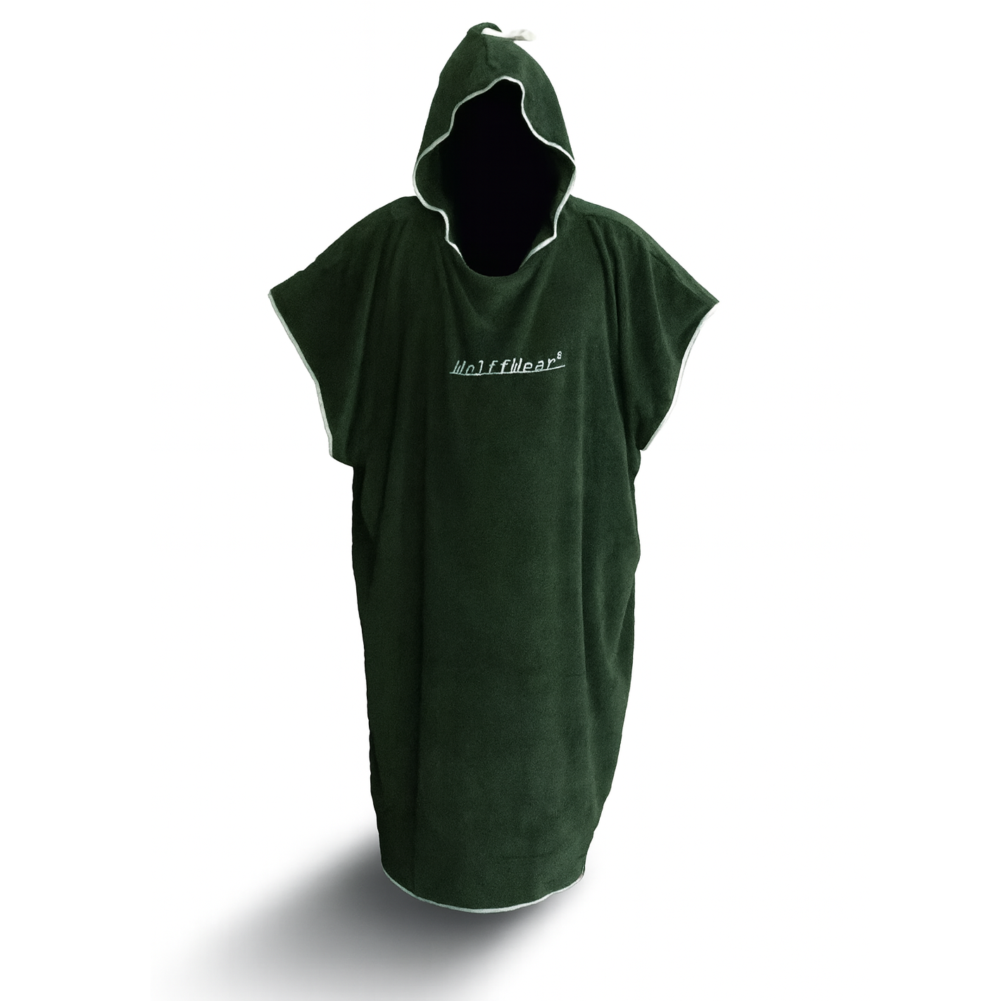 Poncho Towel De luxe Extra thick and coosy - Wolffwear - Forest green