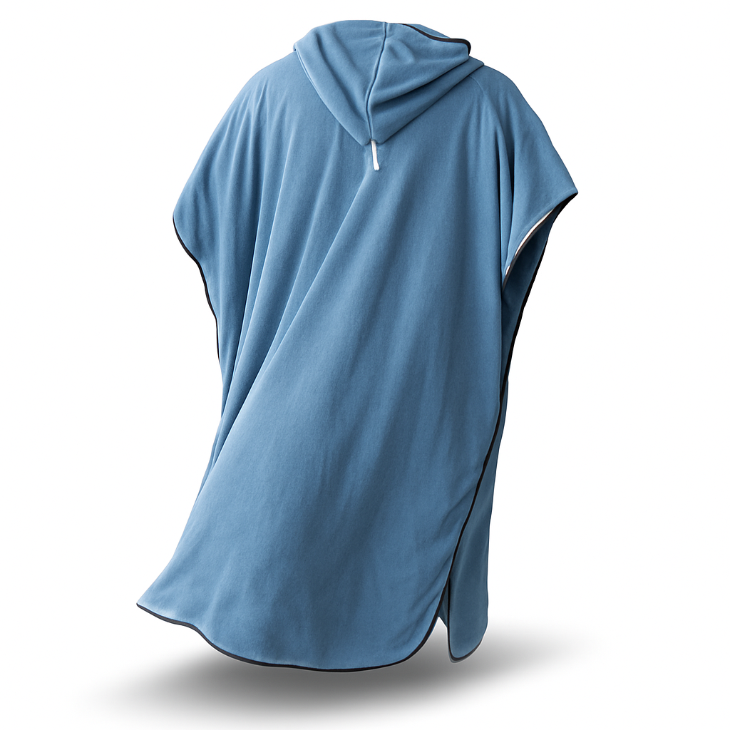 Poncho Towel De luxe Extra thick and coosy - Wolffwear - Sky blue - 2