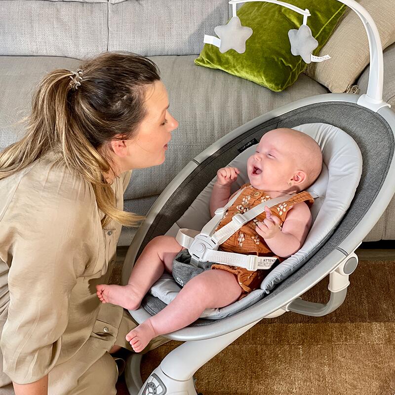 Coccolle Freya Anthracite – Smart 360° Elektrisk Babysitter med Automatisk Rörelsesensor - 13