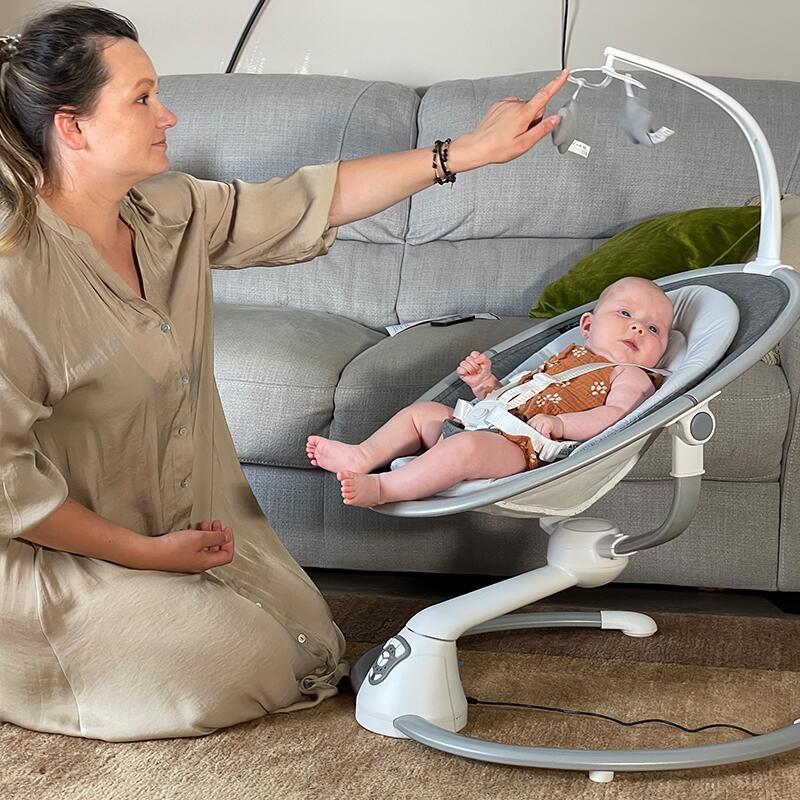 Coccolle Freya Anthracite – Smart 360° Elektrisk Babysitter med Automatisk Rörelsesensor - 14