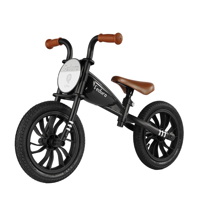 Coccolle Feduro Black – Retro Balanscykel 12” med Air-Gel Hjul för Barn 3–6 år - 3